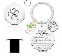 YZLPLP Portachiavi Collega Donne Regali per Amica Regalo Colleghi Idee Regalo Uomo Colleghe Amicizia Porta Chiavi Regalo per Colleghi Che Va Via Grazie Pensione Regali per Amica Maestra (4)