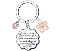 YZLPLP Portachiavi Collega Donne Regali per Amica Regalo Colleghi Idee Regalo Uomo Colleghe Amicizia Porta Chiavi Regalo per Colleghi Che Va Via Grazie Pensione Regali per Amica Maestra (3)