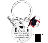 YZLPLP Portachiavi Laurea Bomboniere Laurea Regalo Laurea Uomo Donna, Bomboniere Laurea Medicina Economia, Portachiavi Ragazzo, Idee Regalo Laurea Uomo Donna Laurea Gadget Regalo Laurea Ragazza. (1)