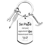 YZLPLP Regalo Festa del Papà Regalo Papà Festa del Papà Idee Regalo Portachiavi Papà Festa del Papà Regali Personalizzati Regali per Papà Regali per la Festa del Papà Regalo Pensione Papà (1)
