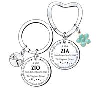 YZLPLP Regalo Zia e Zio Portachiavi Zia e Zio idee Regali per Zia e Zio Regalo per gli Zii idee Regalo per Zia e Zio Regalo di Compleanno per Zia Regalo di Natale per Zia