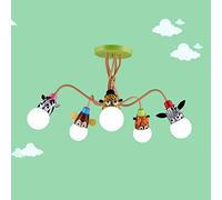 YZM Lampadario da soffitto per bambini,Plafoniera per bambini a tema animale,Perfetto per la cameretta dei bambini/la stanza dei giochi/scuola/asilo (5 lights)