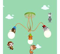 YZM Lampadario da soffitto per bambini,Plafoniera per bambini a tema animale,Perfetto per la cameretta dei bambini/la stanza dei giochi/scuola/asilo (3 lights)