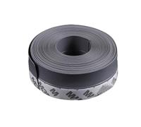 YZNHMQ Striscia di guarnizione autoadesiva in silicone per porte, 5 m, larghezza 35 mm, per fessure della doccia in vetro (grigio, 25 mm)