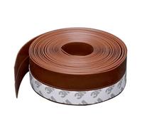 YZNHMQ Striscia di guarnizione autoadesiva in silicone per porte, 5 m, larghezza 35 mm, per fessure della doccia in vetro di casa (marrone, 45 mm)