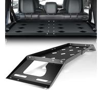 YZONA Cestino portapacchi posteriore compatibile con Jeep Wrangler JK JKU e JL JLU Unlimited 2007-2025 con 4 porte, ripiano portaoggetti per bagagliaio (resistente, 136 kg, nero)