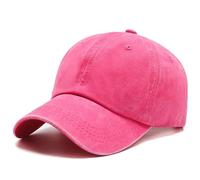 YzoTek Berretto da Baseball in Tinta Unita Lavato - Cappello in Cotone Regolabile retrò Berretto da Golf Vintage Non Strutturato per Uomo Donna