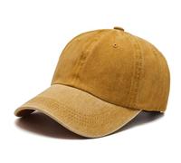YzoTek Berretto da Baseball in Tinta Unita Lavato - Cappello in Cotone Regolabile retrò Berretto da Golf Vintage Non Strutturato per Uomo Donna