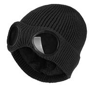 YzoTek Unisex Berretto in Maglia con Occhialoni - Berretto Caldo con Teschio Invernale, Cappello Elastico Sport All'aperto