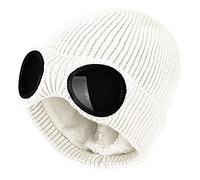 YzoTek Unisex Berretto in Maglia con Occhialoni - Berretto Caldo con Teschio Invernale, Cappello Elastico Sport All'aperto