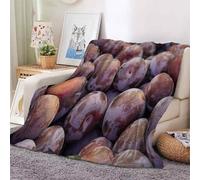 YZQGLHP Coperta Frutta Coperte Prugna Coperta Letto Singolo Calore Morbida, Coperte Divano fluffy Flanella 130x150 cm per Tutte Le Stagioni