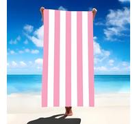 YZQGLHP Telo Mare Righe Asciugamano da Spiaggia Linee Telo Mare Microfibra 70x150 cm,Senza Sabbia, ad Asciugatura Rapida, Assorbente, Salvietta da Spiaggia Compatta