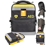 YZRDCXM Borsa Porta defibrillatore, Custodia for defibrillatore, Borsa Porta defibrillatore Portatile, Contenitore for Strumenti di Emergenza con tracolle Regolabili e Strisce Riflettenti