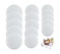 YZROHYI 15 PCS Coperchi per Lattine,Tappi Plastica per Lattine,Coperchi per Barattoli per Conserve,Coperchio Trasparenti per Scatole,Tappi per Alimenti Riutilizzabili per Conservazione Sigillati