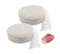YZROHYI 2 Pezzi Rete per Arrosti di Carne 2 M,Rete Elastica per Salumi,Rete Alimentare per Arrosti,Rete da Cucina per Conservare,Rete per Insaccati Stagionatura,Forno Rete Protettiva per Salumi