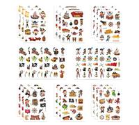 YZROHYI 24 Pezzi Adesivi Pirati Bambini,Scrapbooking Sticker Pirati dei Caraibi Impermeabili,Etichette Adesivi Pirati per Auto,Adesivi per Ricompensa,Scrapbooking Adesivi Travel,Sticker Bottiglie