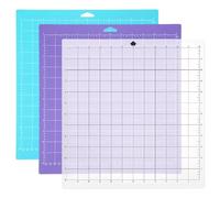 YZROHYI 3 Pezzi Tappetino da Taglio per Silhouette Cameo 4 30.5 X 30.5 CM,Tappetino da Taglio per Cricut Maker,Tappetini per Cricut Joy Xtra Antiscivolo,Varietà Grip Cutting Mat,Accessori per Cricuta