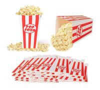 YZROHYI 30 Pezzi Contenitore Popcorn Box,Scatole Popcorn Compleanno,Bicchieri Pop Corn Cartone,Sacchetti Pop Corn Piccoli,Contenitori Caramelle per Feste,Contenitori Spuntini Del Partito-7x 5x 11.5 cm