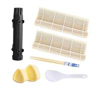 YZROHYI 7 Pezzi Sushi Maker Kit per Sushi Fai Da Te Completo,Set per Fare Il Sushi Roller Maker,Macchina per Sushis con Stampo Sushis, Tappetino Bamboo, Bacchette per Principianti