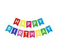YZROHYI Bandierine Buon Compleanno 16x20 CM,Striscione Buon Compleanno da Appendere,Festone Happy Birthday Banner di Carta,Festoni Happy Birthday Decorazioni,Addobbi per Feste di Compleanni Versatili