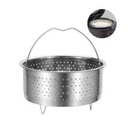 YZROHYI Cestello Pentola a Pressione 17.5 CM,Cestello Cottura a Vapore Inox,Cestello Vaporiera,Inserto per Cottura a Vapore Instant Pot,Multifunzione a Vapore Cesto,Accessorio per Cucinare a Vapore