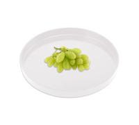 YZROHYI Vassoio Decorativo Rotondo 30 cm,Vassoio Portaoggetti Bagno,Piatto Centrotavola Moderno,Vassoio Porta Candele,Round Serving Tray,Vassoio Cucina Plastica,Cosmetici Piatti per Gioielli