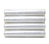 YZRXD Film Estensibile Manuale Trasparente Grandi Rotolodi Pellicola Estensibile Industriale Protezione Resistente per Mobili Scatole Cartone Trasloco e Oggetti(Size:75cm*450m,Color:4-Roll)