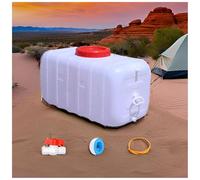 YZRXD Serbatoio Acqua Tanica con Rubinetto Campeggio Portatile Grado Alimentare, Contenitore Acqua Campeggio per Cucina, Picnic, Self-Driving(Size:50L,Color:Bianco)