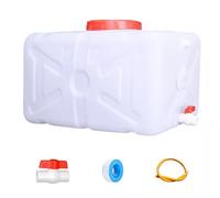 YZRXD Tanica Acqua con Rubinetto Grado Alimentare Contenitore Acqua Campeggio per Acqua Potabile Cucina, Camper, 20-200L Plastica Senza BPA(Size:80L,Color:Bianco)