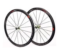 YZSMD Fibra di Carbonio Wheels Wheelst Wheelst Wheels Bike Rout Bike Set Front 2 Retro 4 Retro a Doppia Parete a Doppia Parete C/V Brano per Biciclette Freno (Colore: Silver Hub) ),