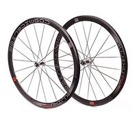YZSMD Fibra di Carbonio Wheels Wheelst Wheelst Wheels Bike Rout Bike Set Front 2 Retro 4 Retro a Doppia Parete a Doppia Parete C/V Brano per Biciclette Freno (Colore: Silver Hub) ),