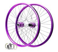 YZSMD Purple MTB Wheelset 26 27,5 29 Pollici, Freno a Disco in Lega di Alluminio 32 Fori Bici Berretto Bruno Attraverso l'asse 142mm per 8-11 velocità 2150g ), aggiuntivowlabs