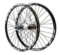 YZSMD Ruota per Mountain Bike Set da 24 Pollici in Lega a Doppio Strato Cerchio 32h Freno a Disco QR Posteriore Anteriore per Pieghevole BMX 8 9 10 11 12 s Cuscinetti Cassetta 1886g ),