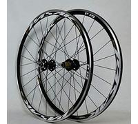 YZSMD Set di Ruote per Bici Posteriore Anteriore da 700c Set di Rotta per Rotta a Doppia Parete 24 Fori a Sei Fori a sei/135mm hub QR per 7/8/9/10/11 Cassetta flywheel (Colore Blu: Logo Blu)