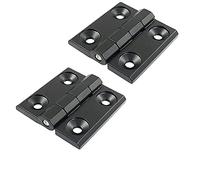 YZSZ 2 pezzi Cerniere Lega di zinco Finestra Armadio Nero Cerniere per armadietti Nero Staccabili Per Porte Durevole Non arrugginisce flessibile per Casa Porta d'ingresso porta della camera