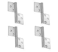 YZSZ 4 Pezzi Cerniere Rimovibili in Acciaio Inossidabile Cerniera a Bandiera per Porta cerniere a testa pieghevole Cerniere Acciaio Inox Pesanti Ideali forte e robusto Uso Interno ed Esterno d'argento