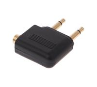 yztju Adattatore per cuffie da compagnia aerea - Convertitore di presa audio Airplane per viaggiare | Adattatore AUX Flight a doppia porta per intrattenimento in volo, compatibile con Eco