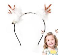 yztju Fascia per capelli con corna di cervo, fascia per capelli con corna di cervo | Fascia per capelli natalizia a LED portatile - Fascia per capelli con renna luminosa riutilizzabile per la festa di