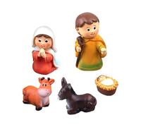 yztju Figurine Del Presepe Natale, setDi Figurine Del Presepe - Tavola Sacra Famiglia NatalesetDi 5 Soprammobili,Collezione Natività Classica Di NatalePer Decorazioni Centrotavola Mensole.