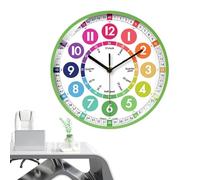 yztju Materiale di Classe Strumenti di apprendimento Divertenti per la Camera di Strumenti di Gestione del Decorazione della Camera del Bambino Orologio Facile da Leggere Concetti di