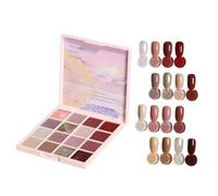yztju Palette di smalti in gel, palette di smalti in gel | 16 colori per unghie, palette manicure, gel solido per unghie, colla per donne e ragazze, salone di casa