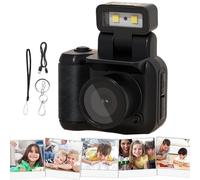 yztju Piccola fotocamera digitale - Videocamera retrò, videoregistratore classico, videocamera vecchia scuola | Videocamera digitale ABS vintage 1080p con torcia LED, video portatile