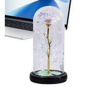 yztju Rose- Rainbow Night lightflowerOrnaments, Artificial Forever flowerRomantic Rainbow roseflowerExquisite roseFlowers for Wife Daughter | Surprise Gift, Valentine's Day Proposal