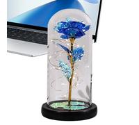 yztju roseNight Light- Rainbow Artificial Forever flowerOrnament, Romantic roselightUp Flowers Exquisite for Wife Daughter | Proposal Engagement Gift, Wedding Stocking Stuffer, New Home Gift, Prom