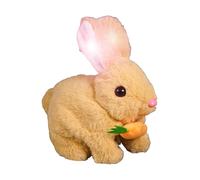 yztju Salting Bunny Toy, Saltando Bunny - Rimbalzando Coniglietto Coniglietto Animali Ripieni Realistici - Saltare, Contrazione Naso, Orecchie Che Si Muovono, Saltando Animale Robotico Con