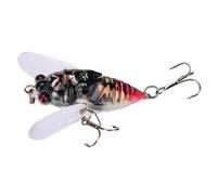 yztju Simulazione cicale di esche da pesce, esche finte cicale | Gancio forte Attraente realistico Tackle Sound,Esca d'acqua dolce per acqua salata, acqua dolce e pesca