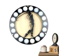 yztju Supporto da parete per pallina da golf, supporto da parete, elegante decorazione creativa, scaffale rotondo per il soggiorno a casa