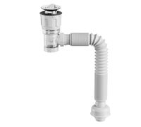 yztju Tubo di scarico telescopico, tubo di scarico del lavandino flessibile | Tubo di scarico estensibile anti-odore, tubo di scarico del lavandino regolabile, connessione senza cuciture, per cucina e