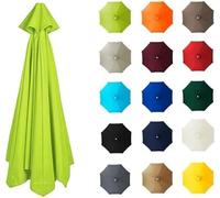 YZTTCD Baldacchino di Ricambio Ombrellone, 6/8 Braccio Patio Ombrellone Tenda di Ricambio, Impermeabile, Protezione Solare, Adatto Per Piscina, Cortile, Verde Erba, 8 Stecche: 2,7 M/8,8 Piedi