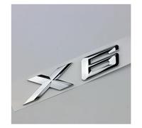 yzw6688 Logo Adesivo for Bagagliaio con Lettere 3D for Auto, Compatibile con X1 E87 F48 X2 F39 X3 F25 G01 X4 F26 G02 X5 G05 E70 F15 X6 G06 F16 X7 G07 Accessori (Color : X6 Silver)